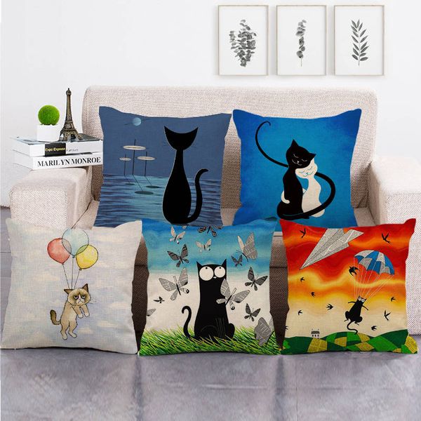 45cm*45cm cartoon cats high quantity cushion cover linen/cotton sofa pillow cover decorative pillow case
45cm*45cm cartoon cats high quantity cushion cover linen/cotton sofa pillow cover decorative pillow case