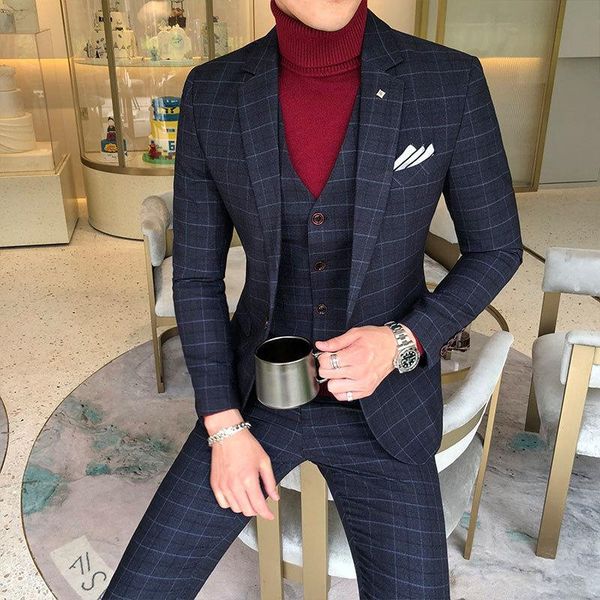 men's suits & blazers 2021 autumn winter long sleeve business suit coats men blazer fashion plus size casual mens plaid jacket, White;black
men's suits & blazers 2021 autumn winter long sleeve business suit coats men blazer fashion plus size casual mens plaid jacket, White;black