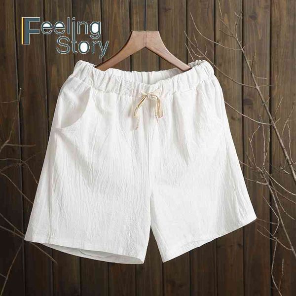 high waisted cotton linen shorts women trousers women's elastic waist loose casual plus size with drawstring beach 210603, White;black
high waisted cotton linen shorts women trousers women's elastic waist loose casual plus size with drawstring beach 210603, White;black