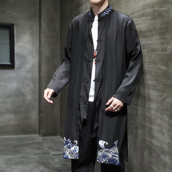 men's trench coats chinese style stand collar embroidery tang dress coat male long cardigan cape trenchcoat jacket man big size -5xl, Tan;black
men's trench coats chinese style stand collar embroidery tang dress coat male long cardigan cape trenchcoat jacket man big size -5xl, Tan;black