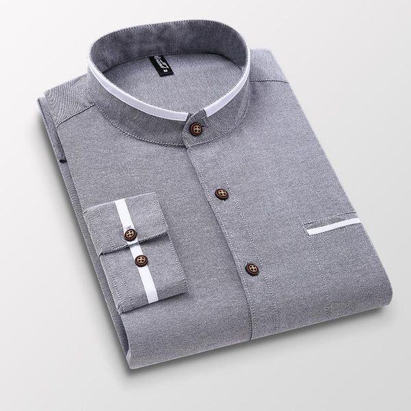 men's casual shirts chinese stand collar mens long sleeve non iron bussiness formal for men mandarin oxford dress, White;black
men's casual shirts chinese stand collar mens long sleeve non iron bussiness formal for men mandarin oxford dress, White;black