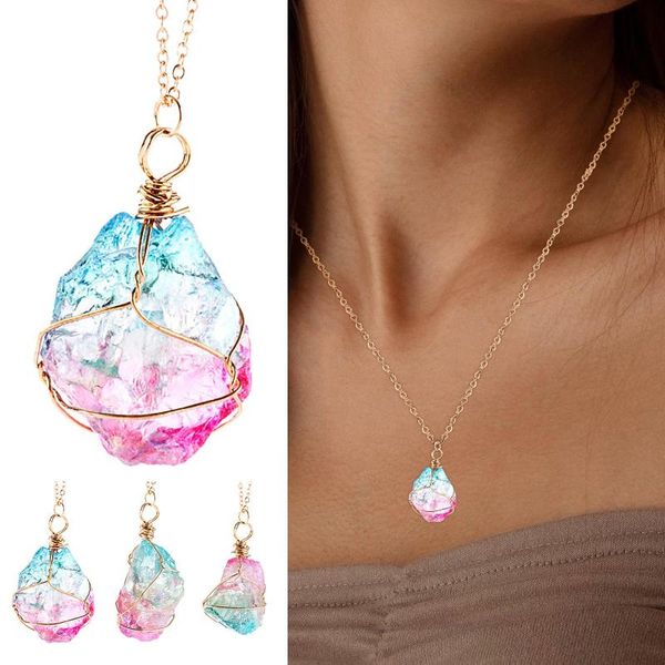 pendant necklaces trendy alloy multicolour natural necklace rainbow stone crystal rock gold plated quartz choker, Silver
pendant necklaces trendy alloy multicolour natural necklace rainbow stone crystal rock gold plated quartz choker, Silver