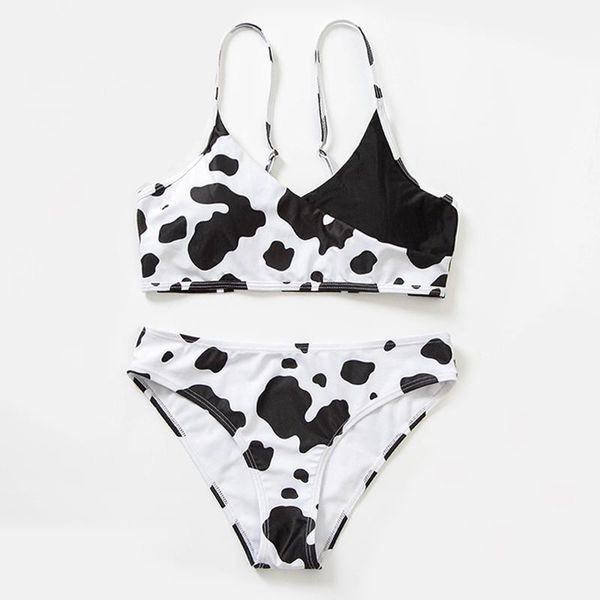 swimwear women 2021 summer cow printed swimsuits push up bikinis set female vest bathing suits beach wear mujer biquini women's, White;black
swimwear women 2021 summer cow printed swimsuits push up bikinis set female vest bathing suits beach wear mujer biquini women's, White;black