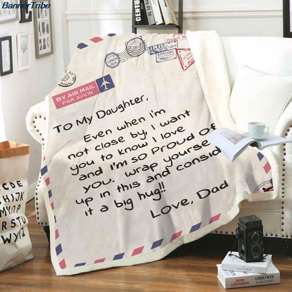 blankets letter blanket personalized message to my daughter / son dad wife envelope multifunctional quilt gifts 150cmx200cm
blankets letter blanket personalized message to my daughter / son dad wife envelope multifunctional quilt gifts 150cmx200cm