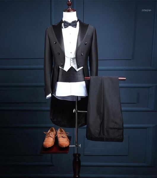men's suits & blazers 5 piece (jacket+pants+vest+bow tie+belt) 2021 men suit tailcoat slim fit groom wedding prom, White;black
men's suits & blazers 5 piece (jacket+pants+vest+bow tie+belt) 2021 men suit tailcoat slim fit groom wedding prom, White;black