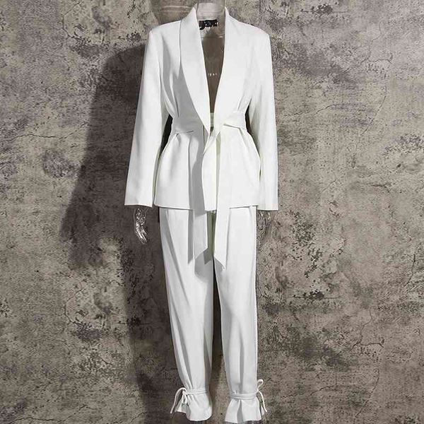women's two piece pants set women blazer+high waist wide leg reversible nfhi, White
women's two piece pants set women blazer+high waist wide leg reversible nfhi, White