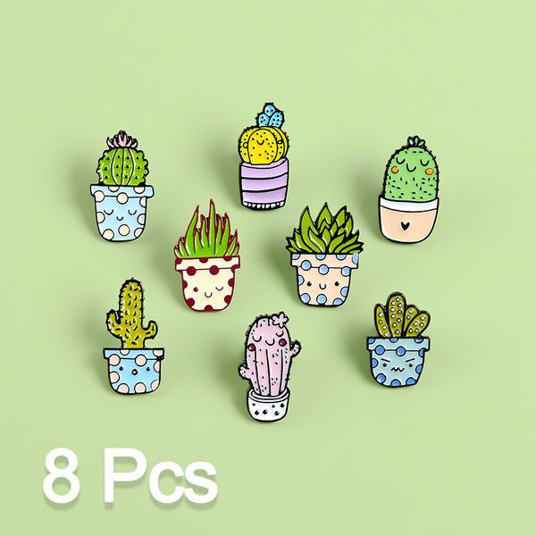 8 pcs/set brooch set cartoon style potted plant cute cactus aloe brooches lapel pin shirt bag badge jewelry friends new giftdio chan contact, Gray
8 pcs/set brooch set cartoon style potted plant cute cactus aloe brooches lapel pin shirt bag badge jewelry friends new giftdio chan contact, Gray