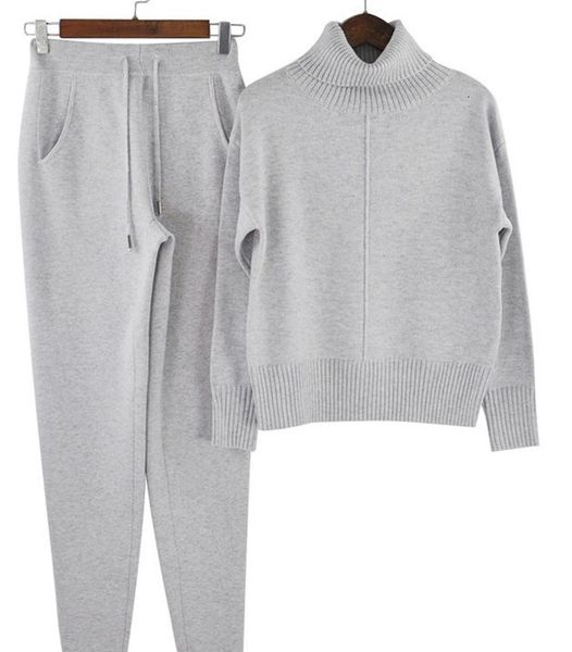 women's woolen taovk suit high collar sweater + pants loose style two-piece set knitted costume tracksuit 4vic, White
women's woolen taovk suit high collar sweater + pants loose style two-piece set knitted costume tracksuit 4vic, White