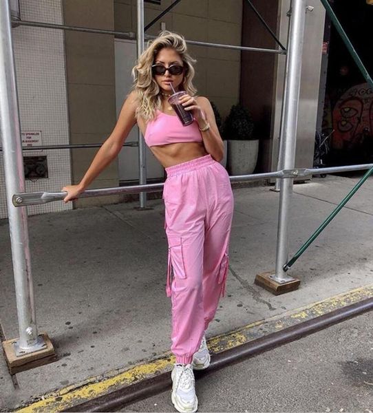 pink two piece set crop and cargo pants suits streetwear tracksuit women summer clothes matching sets #1015, Gray
pink two piece set crop and cargo pants suits streetwear tracksuit women summer clothes matching sets #1015, Gray