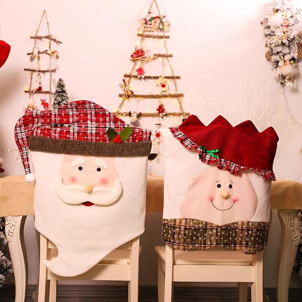 chair covers christmas back cover cartoon snowflake plaid cute santa claus festival party home decorations
chair covers christmas back cover cartoon snowflake plaid cute santa claus festival party home decorations