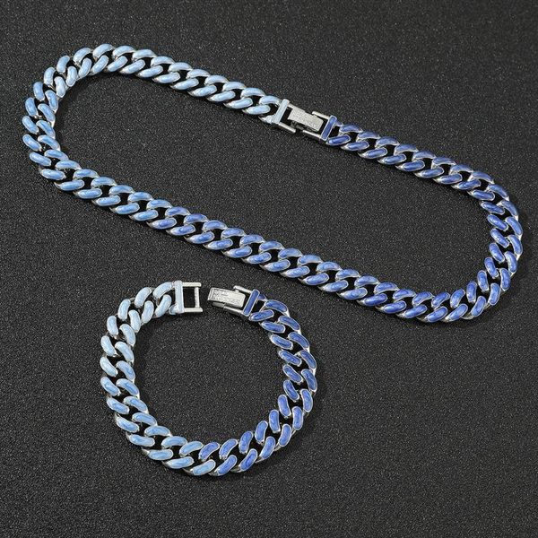 chains hip hop iced out multicolor cuban necklace bracelet women men curb 46~60mm acrylic jewelry choker pink blue purple white, Silver
chains hip hop iced out multicolor cuban necklace bracelet women men curb 46~60mm acrylic jewelry choker pink blue purple white, Silver