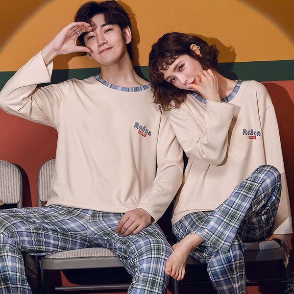 couple pajamas winter long sleeve cotton korean lovely men's women's home wear spring and autumn two piece suit can be worn, Black;red
couple pajamas winter long sleeve cotton korean lovely men's women's home wear spring and autumn two piece suit can be worn, Black;red