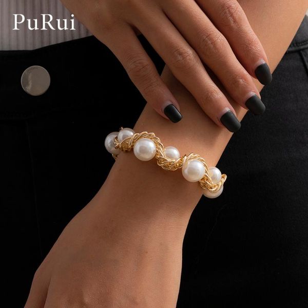 purui fashion pearl twist chain bracelet for women charm imitation pearl bracelets girls boho summer beach bangle jewelry gift, Black
purui fashion pearl twist chain bracelet for women charm imitation pearl bracelets girls boho summer beach bangle jewelry gift, Black