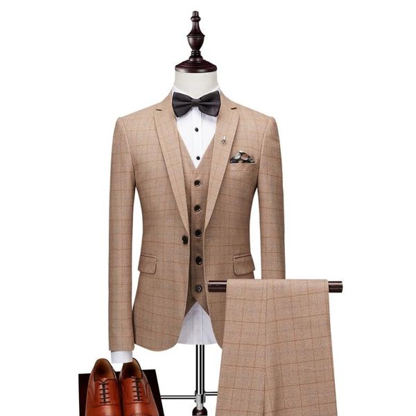 men's suits & blazers nice vogue2 pieces classic plaid male dress blazer business men wedding groom slim fit tuexdo party, White;black
men's suits & blazers nice vogue2 pieces classic plaid male dress blazer business men wedding groom slim fit tuexdo party, White;black