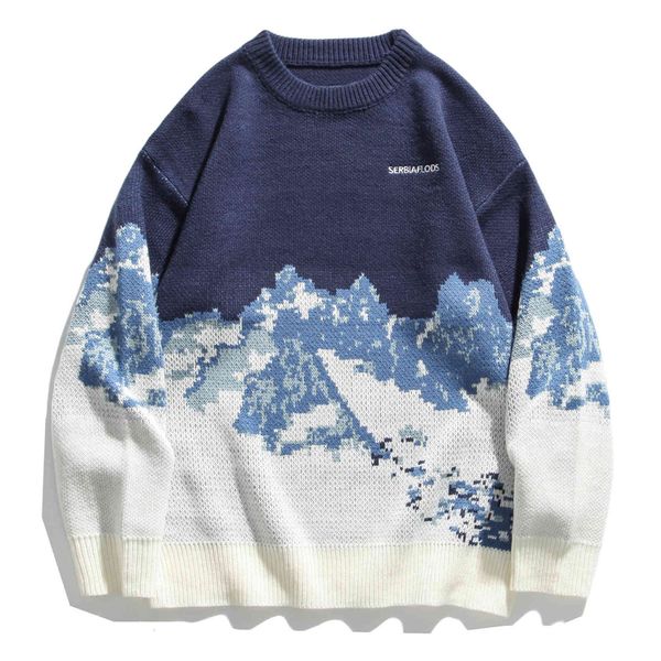 men's sweaters hip hop streetwear snow mountain knitted women autumn harajuku oversize loose pullover clothing outwear a32r, White;black
men's sweaters hip hop streetwear snow mountain knitted women autumn harajuku oversize loose pullover clothing outwear a32r, White;black