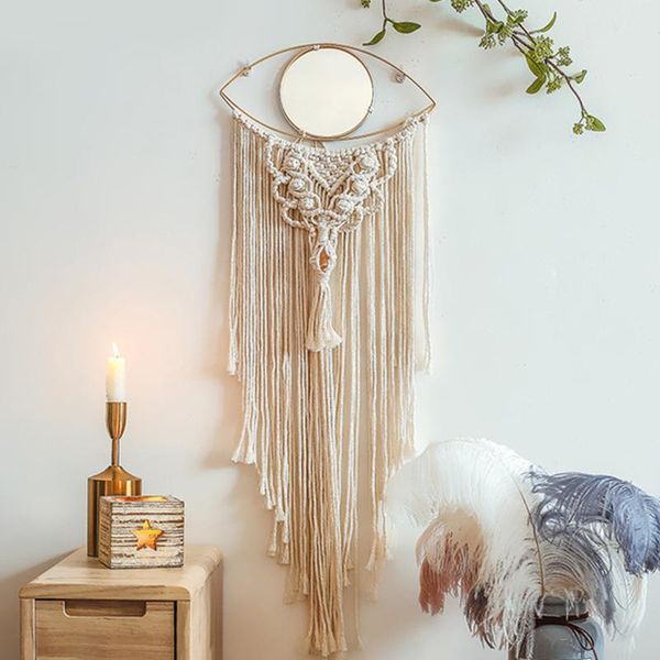 tapestries beige eyes bohemian mirror lace handmade cotton rope hanging home wall room decoration
tapestries beige eyes bohemian mirror lace handmade cotton rope hanging home wall room decoration