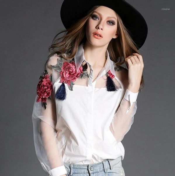 plus size 3xl women fashion organza flowers embroidery white shirt high street blouse casual blusas blusa feminina women's blouses & sh
plus size 3xl women fashion organza flowers embroidery white shirt high street blouse casual blusas blusa feminina women's blouses & sh