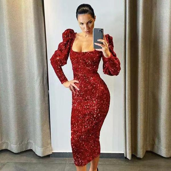 casual dresses ocstrade bodycon dress elegant sequin long sleeve red 2021 women v neck club night party, Black;gray
casual dresses ocstrade bodycon dress elegant sequin long sleeve red 2021 women v neck club night party, Black;gray