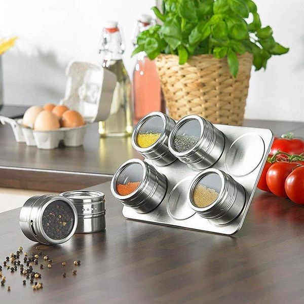 tools & accessories magnetic spice jar set with stickers stainless steel tins outdoor barbecue cruet salt pepper container
tools & accessories magnetic spice jar set with stickers stainless steel tins outdoor barbecue cruet salt pepper container
