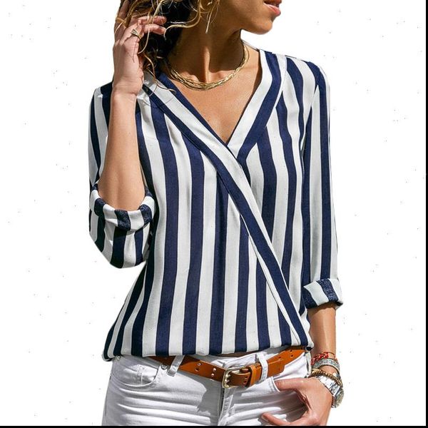 new striped shirt 2021 women spring autumn long sleeve v neck blouse casual print tee elegant ladies office blouse, White
new striped shirt 2021 women spring autumn long sleeve v neck blouse casual print tee elegant ladies office blouse, White