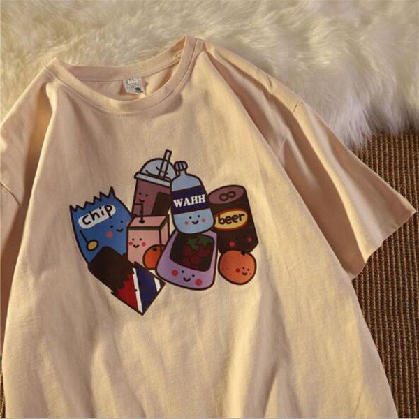 women's t-shirt korean style women cotton fabric short sleeve o neck t shirt femme loose shirts, White
women's t-shirt korean style women cotton fabric short sleeve o neck t shirt femme loose shirts, White