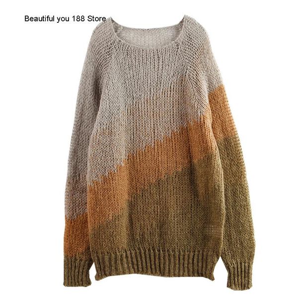 women's sweaters lazy style loose round neck sweet small fresh knitted mohair color matching hollow out sweater woman, White;black
women's sweaters lazy style loose round neck sweet small fresh knitted mohair color matching hollow out sweater woman, White;black