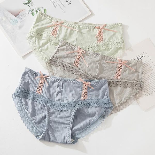 women's panties cotton underwear lace solid color seamless mid-waist bow briefs, Black;pink
women's panties cotton underwear lace solid color seamless mid-waist bow briefs, Black;pink