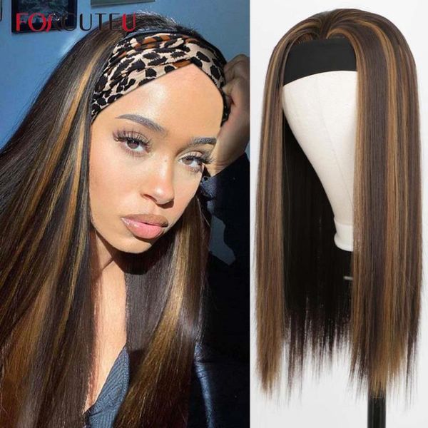 synthetic wigs straight long brown headband wig hair honey blonde red black with highlights daily cosplay heat resistant
synthetic wigs straight long brown headband wig hair honey blonde red black with highlights daily cosplay heat resistant