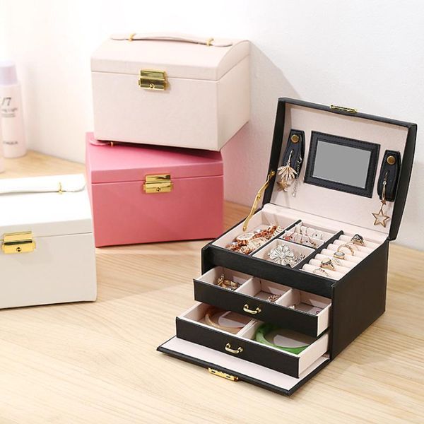 jewelry pouches, bags arrival women's 3layers stud earrings ring box useful makeup organizer with mirror travel portable storage case, Pink;blue
jewelry pouches, bags arrival women's 3layers stud earrings ring box useful makeup organizer with mirror travel portable storage case, Pink;blue