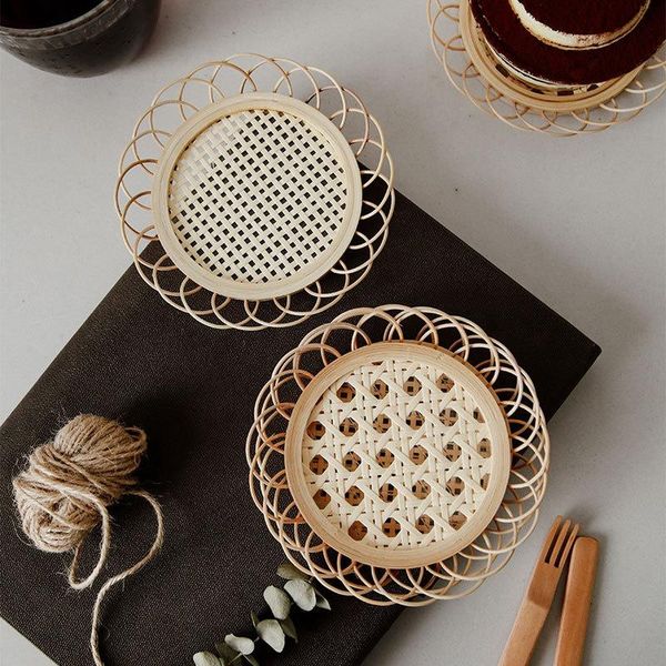 mats & pads 2 pcs vintage bamboo woven flower shaped sundries container lace insulation cupmats placemats boho table decor
mats & pads 2 pcs vintage bamboo woven flower shaped sundries container lace insulation cupmats placemats boho table decor