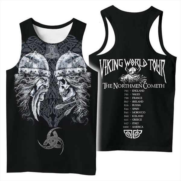 3d printed tattoo viking skulls tank men casual vest hiphop gothic streetwear sleeveless boys black clothes drop ship, White;black
3d printed tattoo viking skulls tank men casual vest hiphop gothic streetwear sleeveless boys black clothes drop ship, White;black