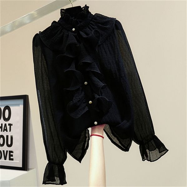 elegant with a collar long casual sleeve chiffon shirt 2021 spring korean style loose ladies femme blouse mjst, White
elegant with a collar long casual sleeve chiffon shirt 2021 spring korean style loose ladies femme blouse mjst, White
