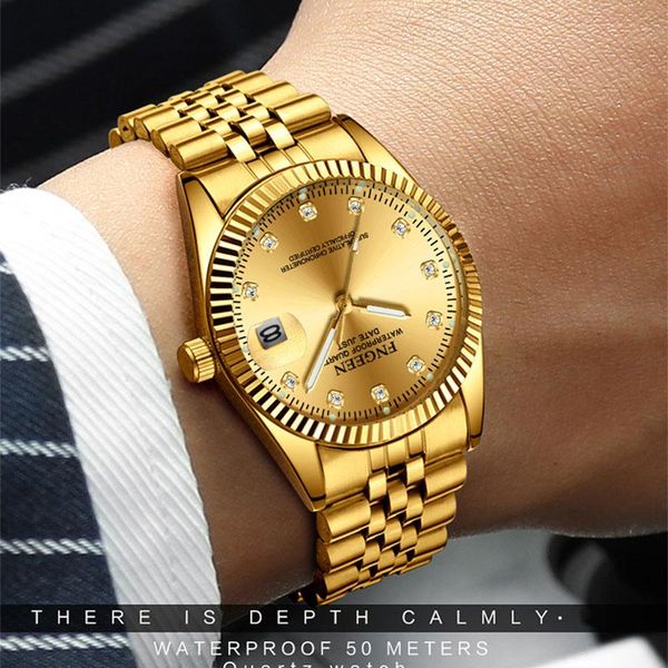 wristwatches fngeen couple watch rhinestone luminous steel waterproof business quartz calendar, Slivery;brown
wristwatches fngeen couple watch rhinestone luminous steel waterproof business quartz calendar, Slivery;brown