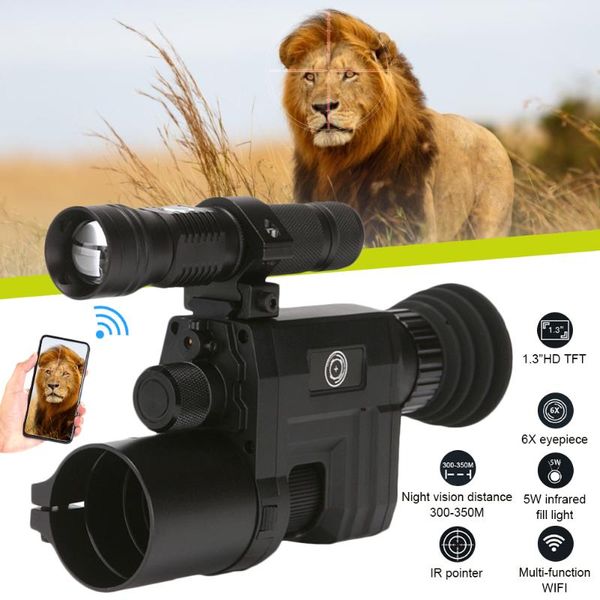 telescope & binoculars infrared night vison monocular with 1.3" tft display hd po video digital scope laser for hunting surveilla
telescope & binoculars infrared night vison monocular with 1.3" tft display hd po video digital scope laser for hunting surveilla