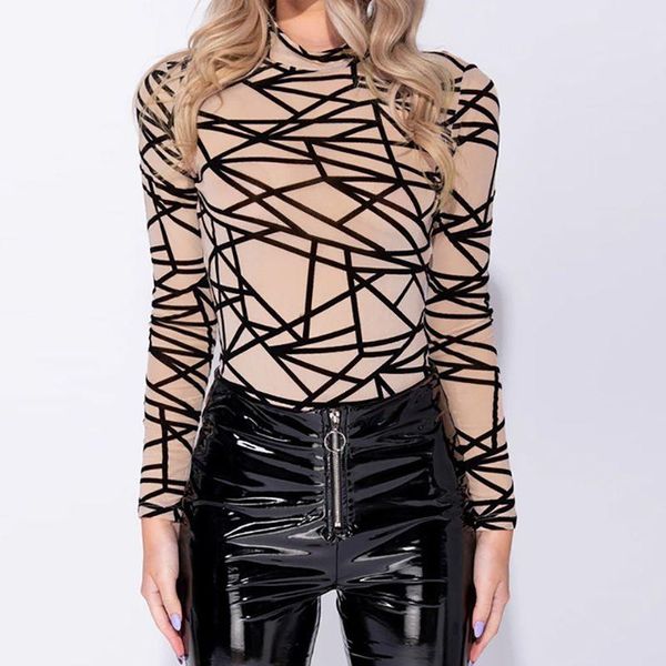 women's jumpsuits & rompers women bodysuit turtleneck geometric print tshirt round neck long sleeve slim jumpsuit 2021 clubwear, Black;white
women's jumpsuits & rompers women bodysuit turtleneck geometric print tshirt round neck long sleeve slim jumpsuit 2021 clubwear, Black;white