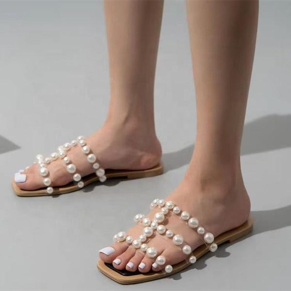 slippers lovely cute for girls open squaretoe with beads decorate women summer casual slides shoes sandal flat clear pvc upper, Black
slippers lovely cute for girls open squaretoe with beads decorate women summer casual slides shoes sandal flat clear pvc upper, Black