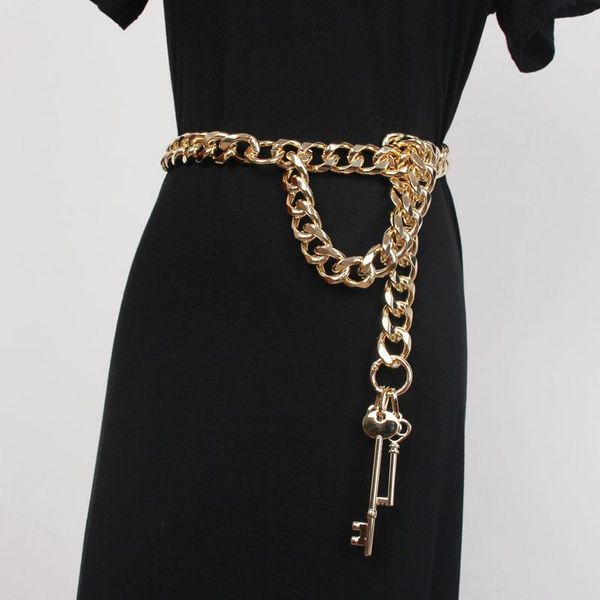 belts women's runway fashion gold metal chain punk key cummerbunds female dress corsets waistband decoration wide belt r1641, Black;brown
belts women's runway fashion gold metal chain punk key cummerbunds female dress corsets waistband decoration wide belt r1641, Black;brown
