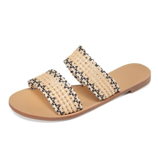 slippers summer korean student large size sandals and fashion female wear-resistant wild flat, Black
slippers summer korean student large size sandals and fashion female wear-resistant wild flat, Black