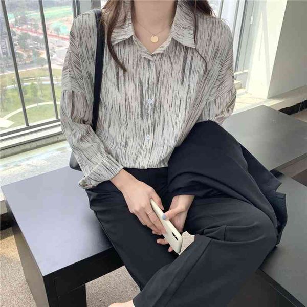 women's blouses & shirts green full sleeves office lady striped ol casual summer brief printed lapel vintage outwear femme ne, White
women's blouses & shirts green full sleeves office lady striped ol casual summer brief printed lapel vintage outwear femme ne, White