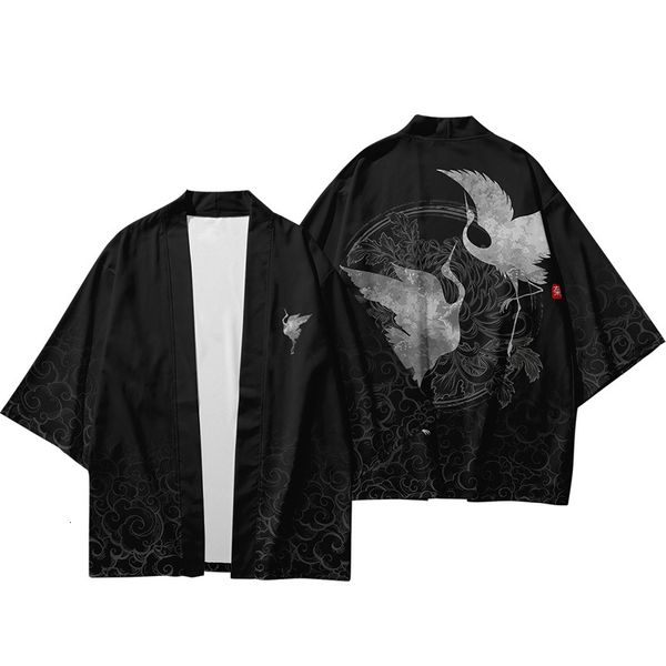 2021 new japanese kimono large size harajuku print crane 3d samurai costume for men women loose robe 3/4 sleeves streetwear y5g, White;black
2021 new japanese kimono large size harajuku print crane 3d samurai costume for men women loose robe 3/4 sleeves streetwear y5g, White;black