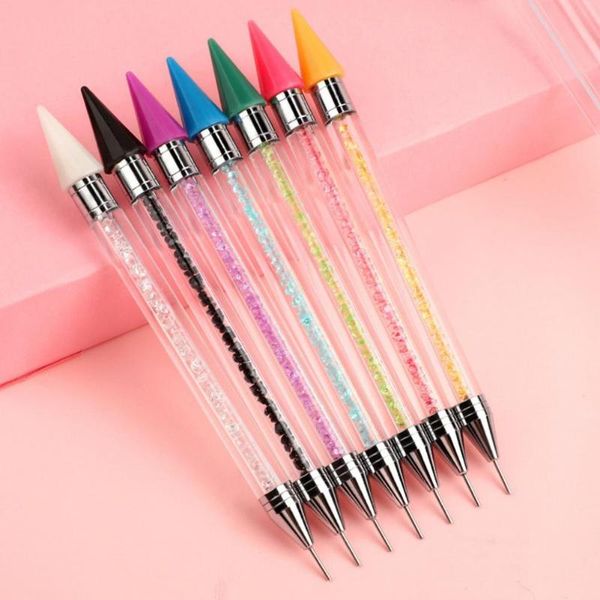 nail art kits 1pc dual heads acrylic metal dotting wax pen rhinestones gem picker crystal picking studs dotter diy point drill tools
nail art kits 1pc dual heads acrylic metal dotting wax pen rhinestones gem picker crystal picking studs dotter diy point drill tools
