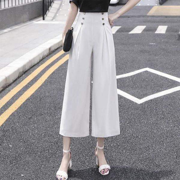 women's pants & capris summer wide leg 2021 high waist loose beige pleated double breasted skin-friendly and soft cropped, Black;white
women's pants & capris summer wide leg 2021 high waist loose beige pleated double breasted skin-friendly and soft cropped, Black;white