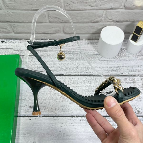 women leather sandals massage sole detachable chain and ball embellishment color black purple red green apricot dark green heel 6.5cm size 3
women leather sandals massage sole detachable chain and ball embellishment color black purple red green apricot dark green heel 6.5cm size 3