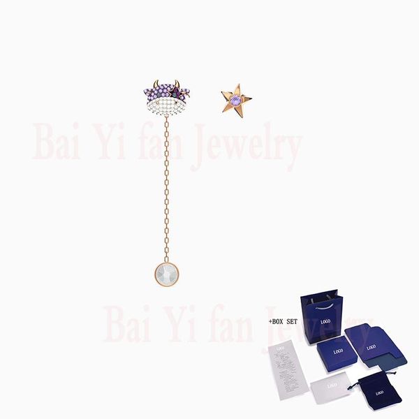 2021 fashion jewelry swa new little pierced earrings rose gold charming violet calf decoration female romantic jewelry gift, Golden;silver
2021 fashion jewelry swa new little pierced earrings rose gold charming violet calf decoration female romantic jewelry gift, Golden;silver