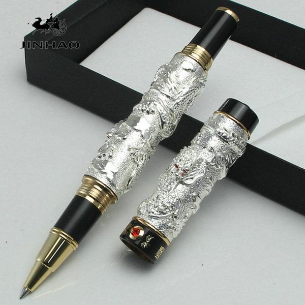 jinhao vintage luxurious rollerball pen double dragon playing pearl, metal carving embossing heavy pen gray for office, Blue;orange
jinhao vintage luxurious rollerball pen double dragon playing pearl, metal carving embossing heavy pen gray for office, Blue;orange