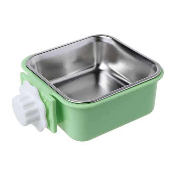 cat bowls & feeders 1 set pet feeder cats dogs bowl stainless steel dog cage hanging fixed pets basin
cat bowls & feeders 1 set pet feeder cats dogs bowl stainless steel dog cage hanging fixed pets basin