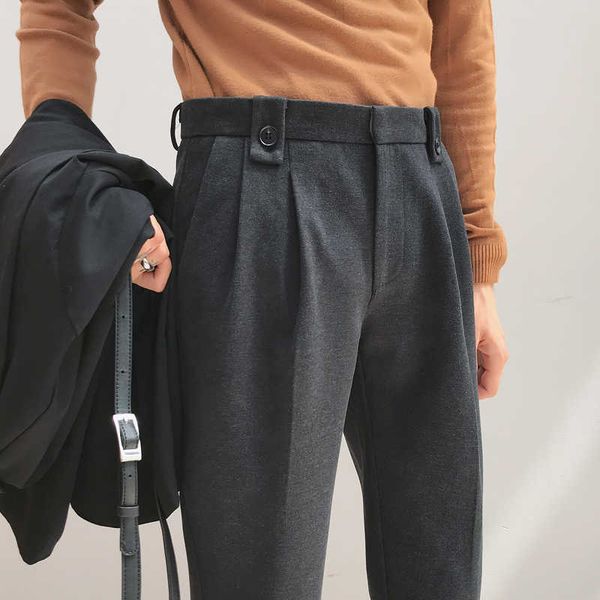 autumn winter woolen business dress pants men elastic waist streetwear casual trousers formal social suit pants costume homme 210527, White;black
autumn winter woolen business dress pants men elastic waist streetwear casual trousers formal social suit pants costume homme 210527, White;black