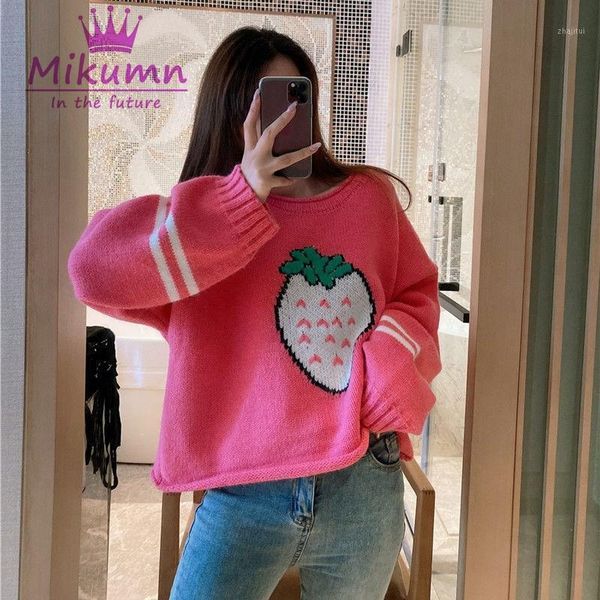 autumn winter women sweater long sleeve o-neck loose lantern sleeves sweet strawberry japanese knitted cropped sweaters women's, White;black
autumn winter women sweater long sleeve o-neck loose lantern sleeves sweet strawberry japanese knitted cropped sweaters women's, White;black