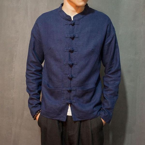 men's jackets spring and autumn stand collar buckle cotton linen jacket chinese clothing large size men single breasted button coat/m-5, Black;brown
men's jackets spring and autumn stand collar buckle cotton linen jacket chinese clothing large size men single breasted button coat/m-5, Black;brown