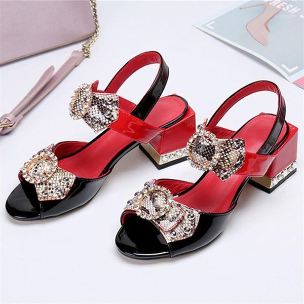 sandals rhinestone women summer patent leather 5cm chunky high heels stiletto mixed color pumps dress shoes woman1, Black
sandals rhinestone women summer patent leather 5cm chunky high heels stiletto mixed color pumps dress shoes woman1, Black